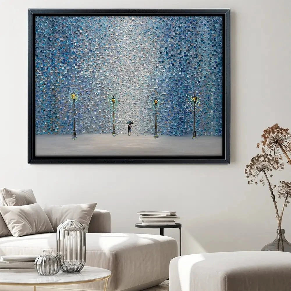 Kiss Under The Rain Canvas Print Kiss Under The Rain Canvas Print wall art product Ekaterina Ermilkina