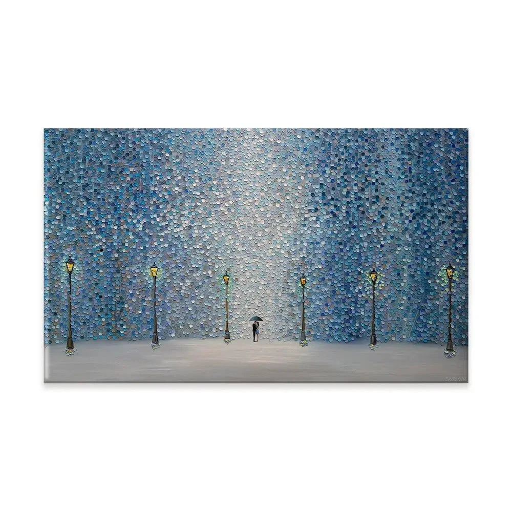 Kiss Under The Rain Canvas Print Kiss Under The Rain Canvas Print wall art product Ekaterina Ermilkina