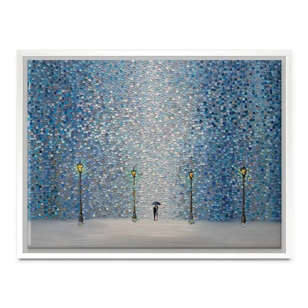 Kiss Under The Rain Canvas Print Kiss Under The Rain Canvas Print wall art product Ekaterina Ermilkina