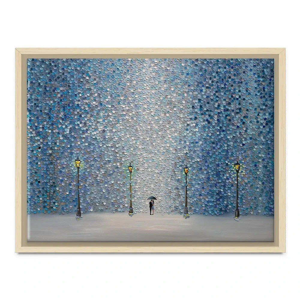 Kiss Under The Rain Canvas Print Kiss Under The Rain Canvas Print wall art product Ekaterina Ermilkina