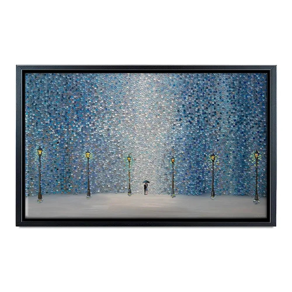 Kiss Under The Rain Canvas Print Kiss Under The Rain Canvas Print wall art product Ekaterina Ermilkina