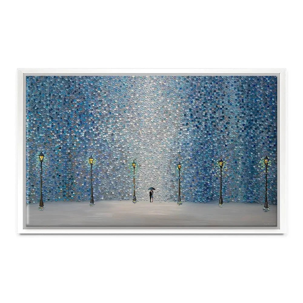 Kiss Under The Rain Canvas Print Kiss Under The Rain Canvas Print wall art product Ekaterina Ermilkina