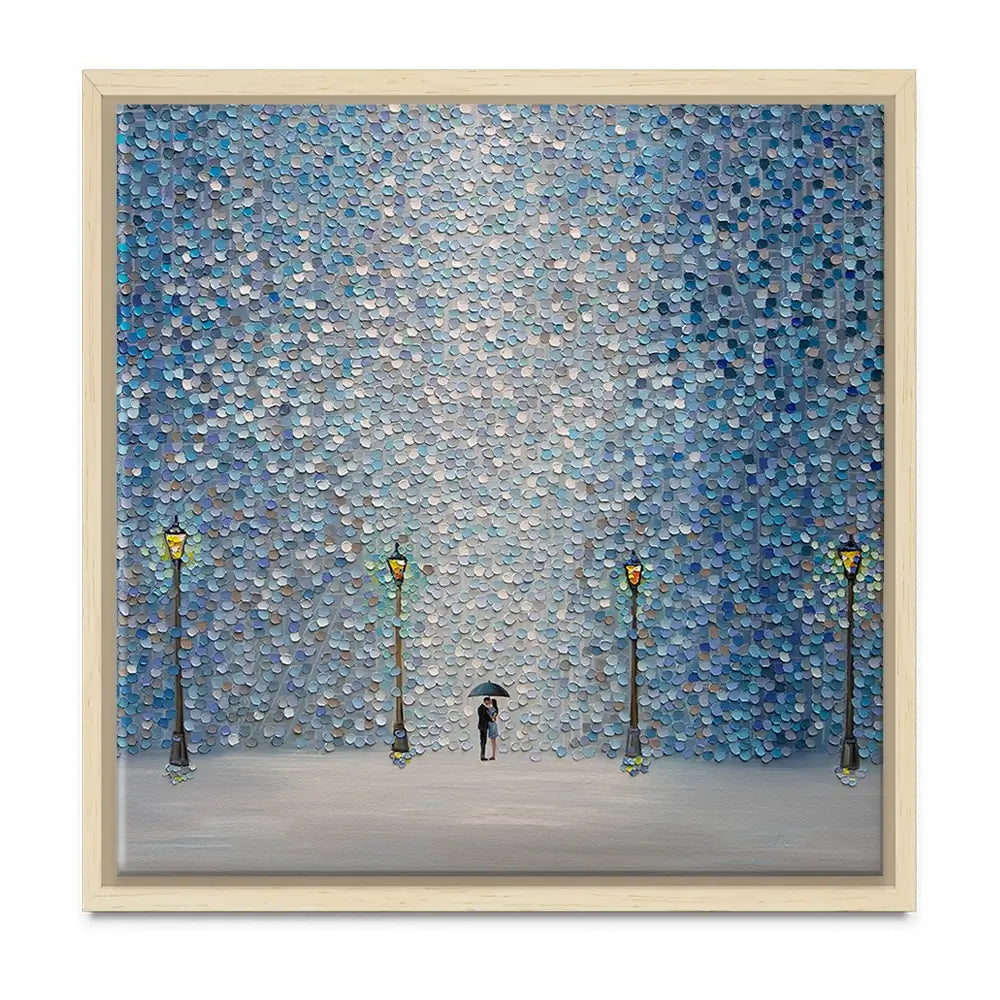 Kiss Under The Rain Oversized Canvas Print Kiss Under The Rain Oversized Canvas Print wall art product Ekaterina Ermilkina
