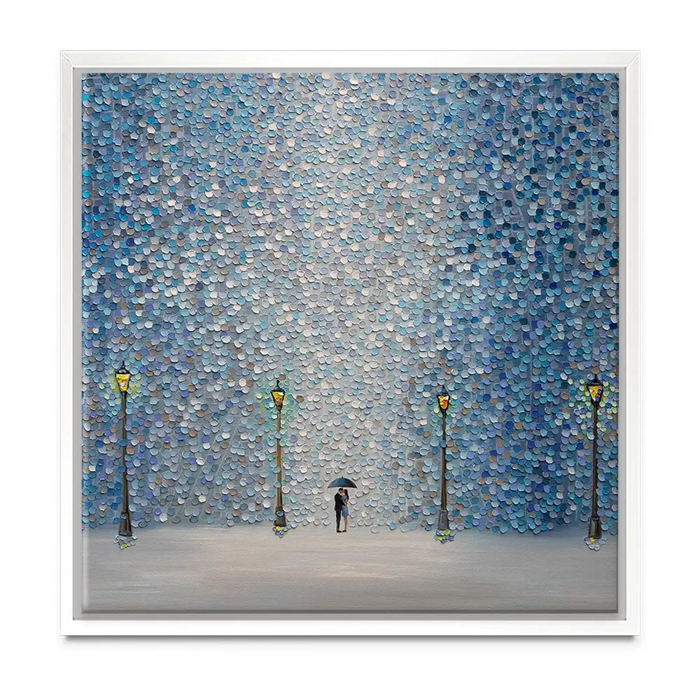 Kiss Under The Rain Oversized Canvas Print Kiss Under The Rain Oversized Canvas Print wall art product Ekaterina Ermilkina