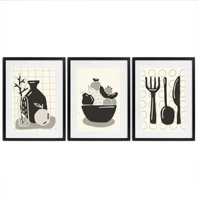 Kitchen Framed Art Print Trio Kitchen Framed Art Print Trio wall art product Olga_C / Shutterstock