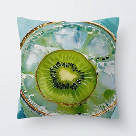 Kiwi Gin And Tonic Cocktail Cushion Kiwi Gin And Tonic Cocktail Cushion wall art product David Alexander Elder