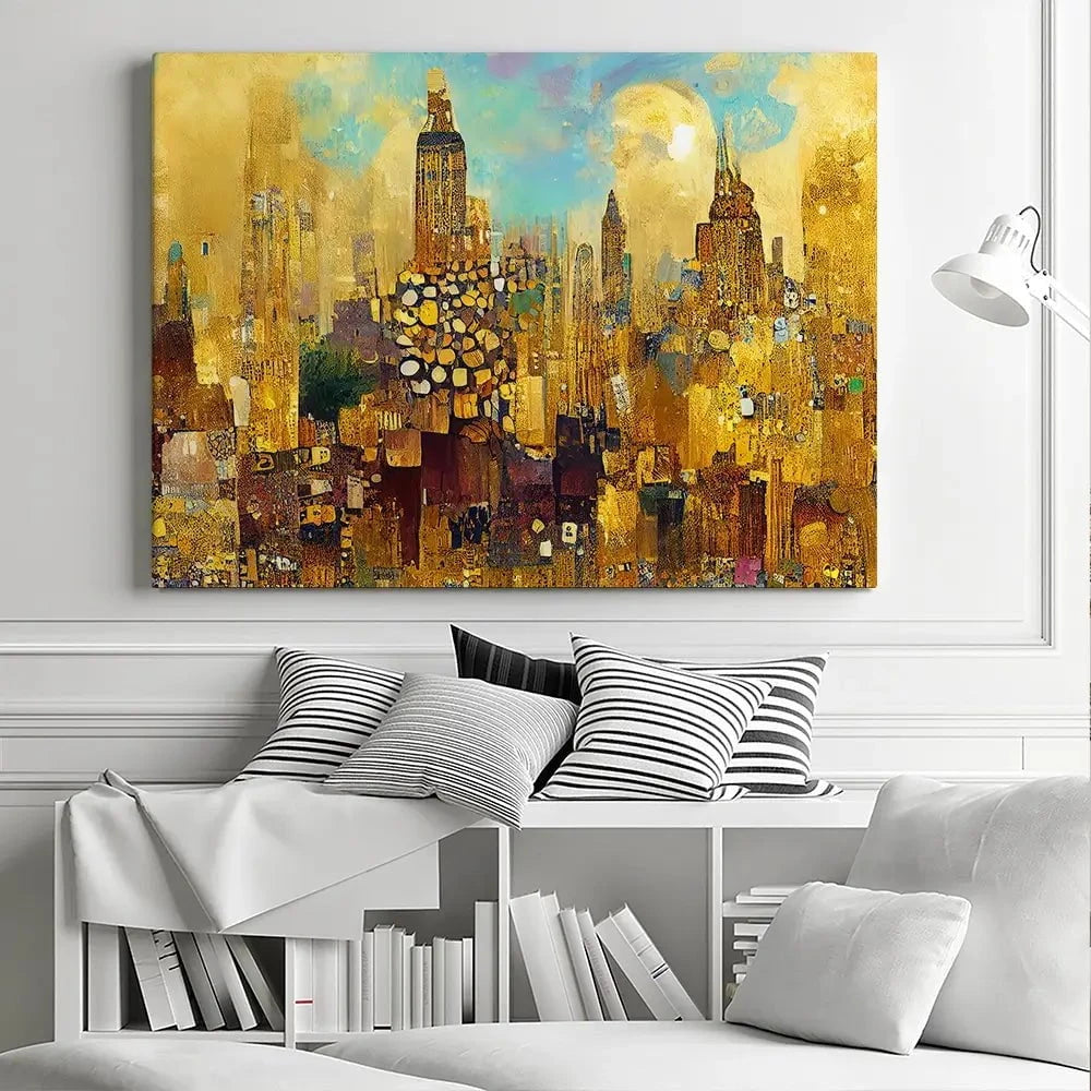 Klimt Style City Canvas Print Klimt Style City Canvas Print wall art product J. Waleson Photo / Shutterstock