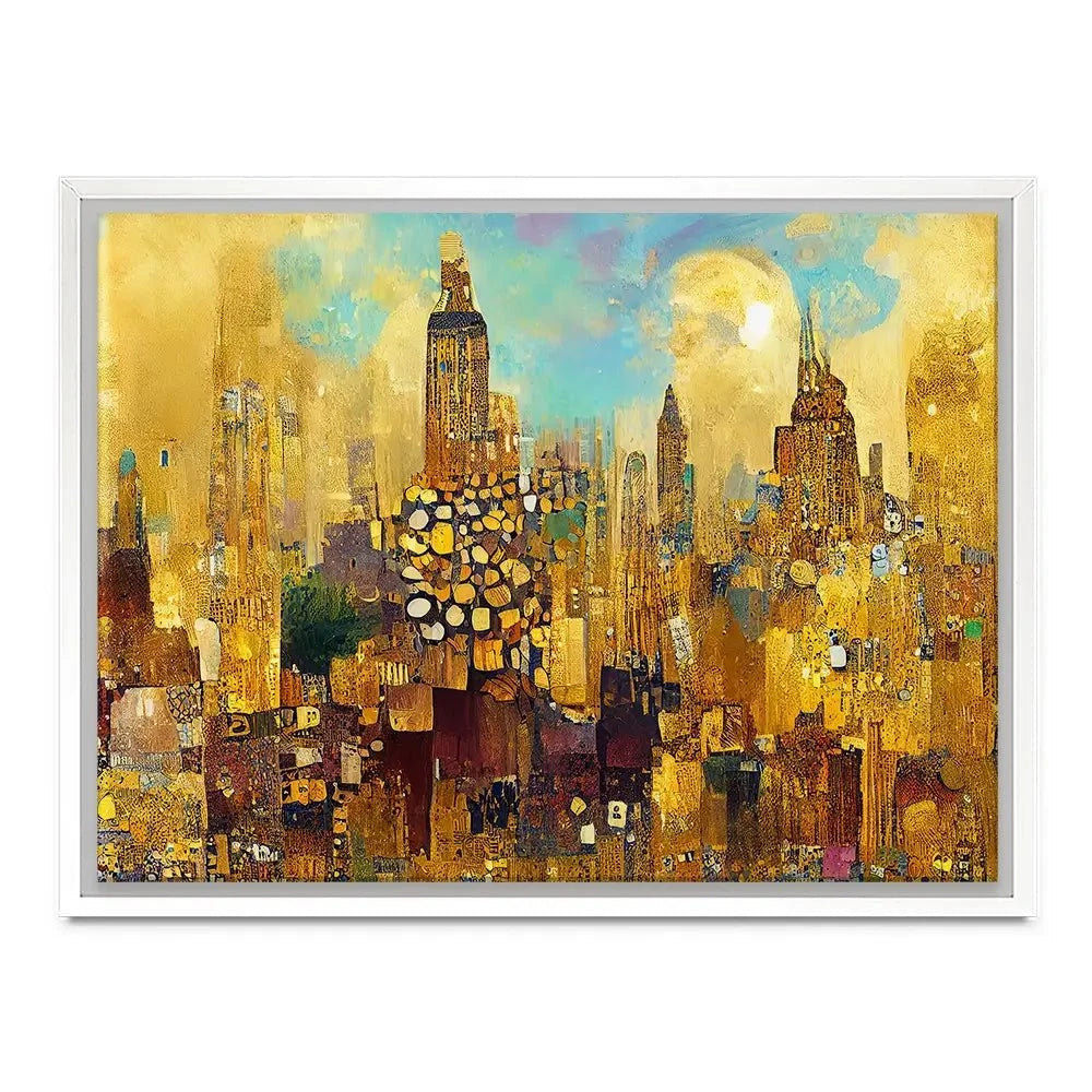 Klimt Style City Canvas Print Klimt Style City Canvas Print wall art product J. Waleson Photo / Shutterstock