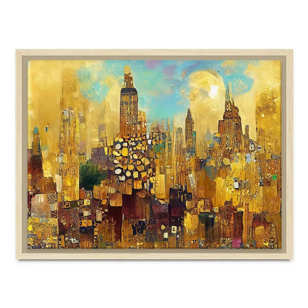 Klimt Style City Canvas Print Klimt Style City Canvas Print wall art product J. Waleson Photo / Shutterstock