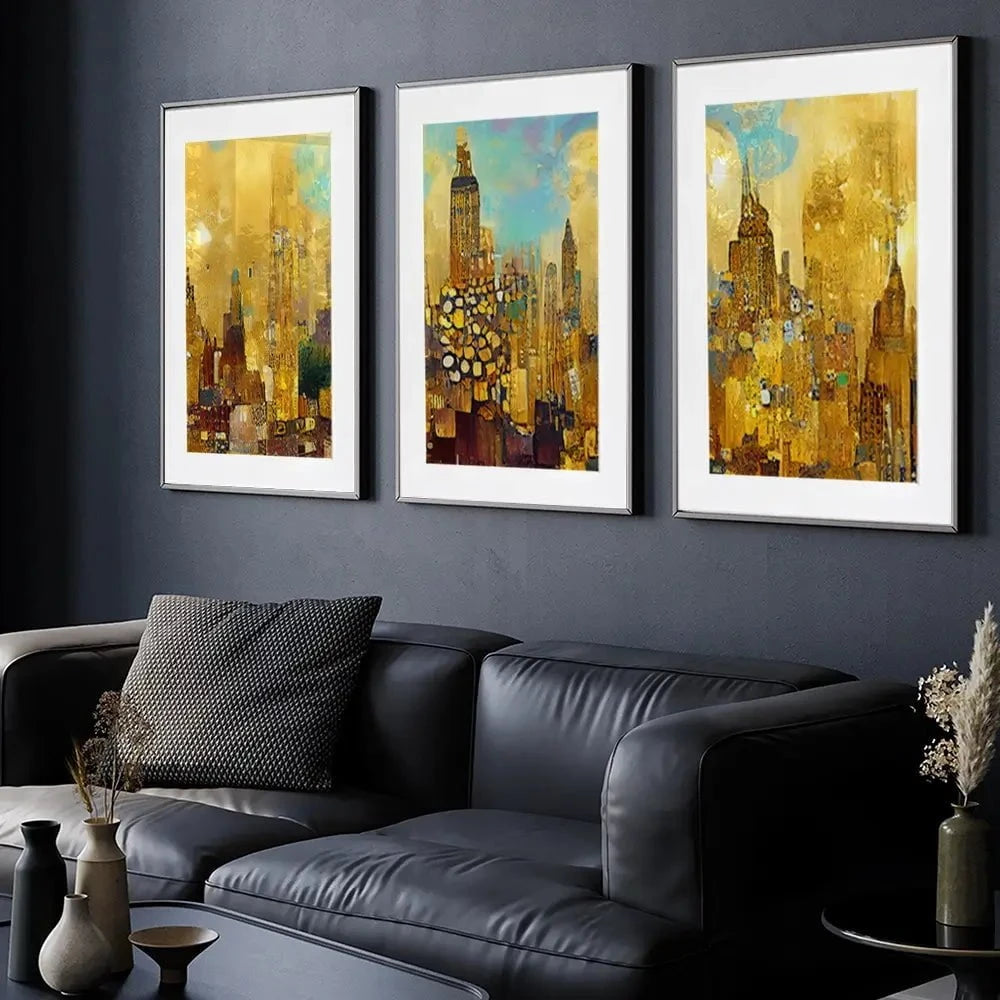 Klimt Style City Framed Art Print Trio Klimt Style City Framed Art Print Trio wall art product J. Waleson Photo / Shutterstock