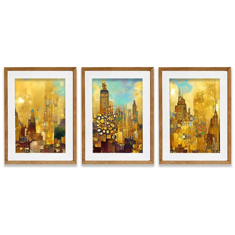 Klimt Style City Framed Art Print Trio Klimt Style City Framed Art Print Trio wall art product J. Waleson Photo / Shutterstock