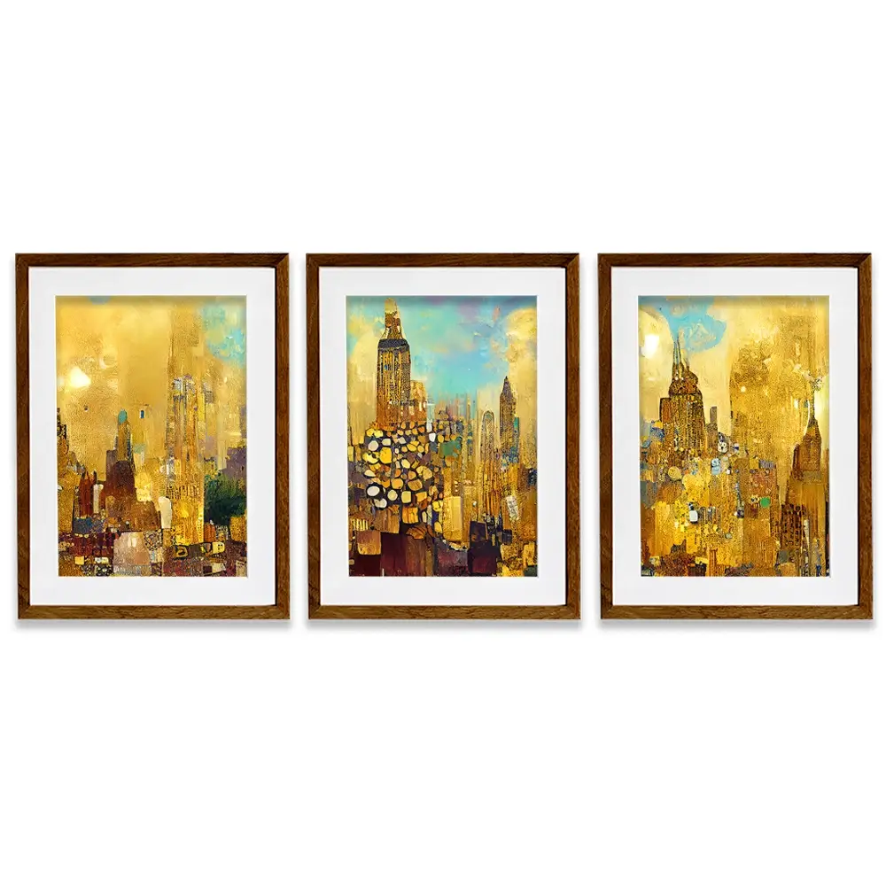 Klimt Style City Framed Art Print Trio Klimt Style City Framed Art Print Trio wall art product J. Waleson Photo / Shutterstock