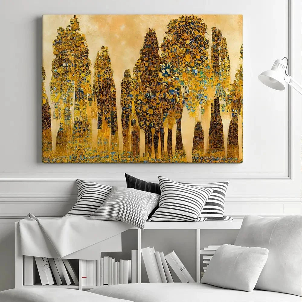 Klimt Style Trees Canvas Print Klimt Style Trees Canvas Print wall art product J. Waleson Photo / Shutterstock