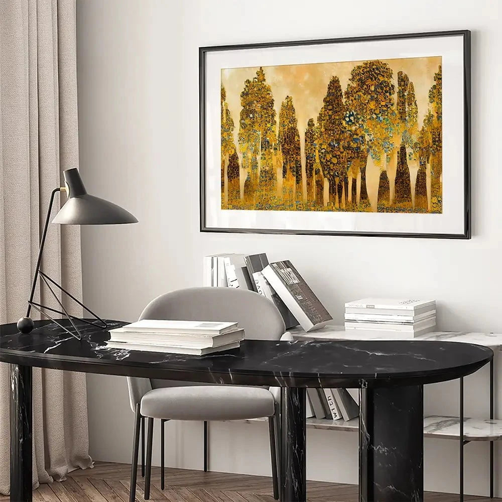 Klimt Style Trees Framed Art Print Klimt Style Trees Framed Art Print wall art product J. Waleson Photo / Shutterstock