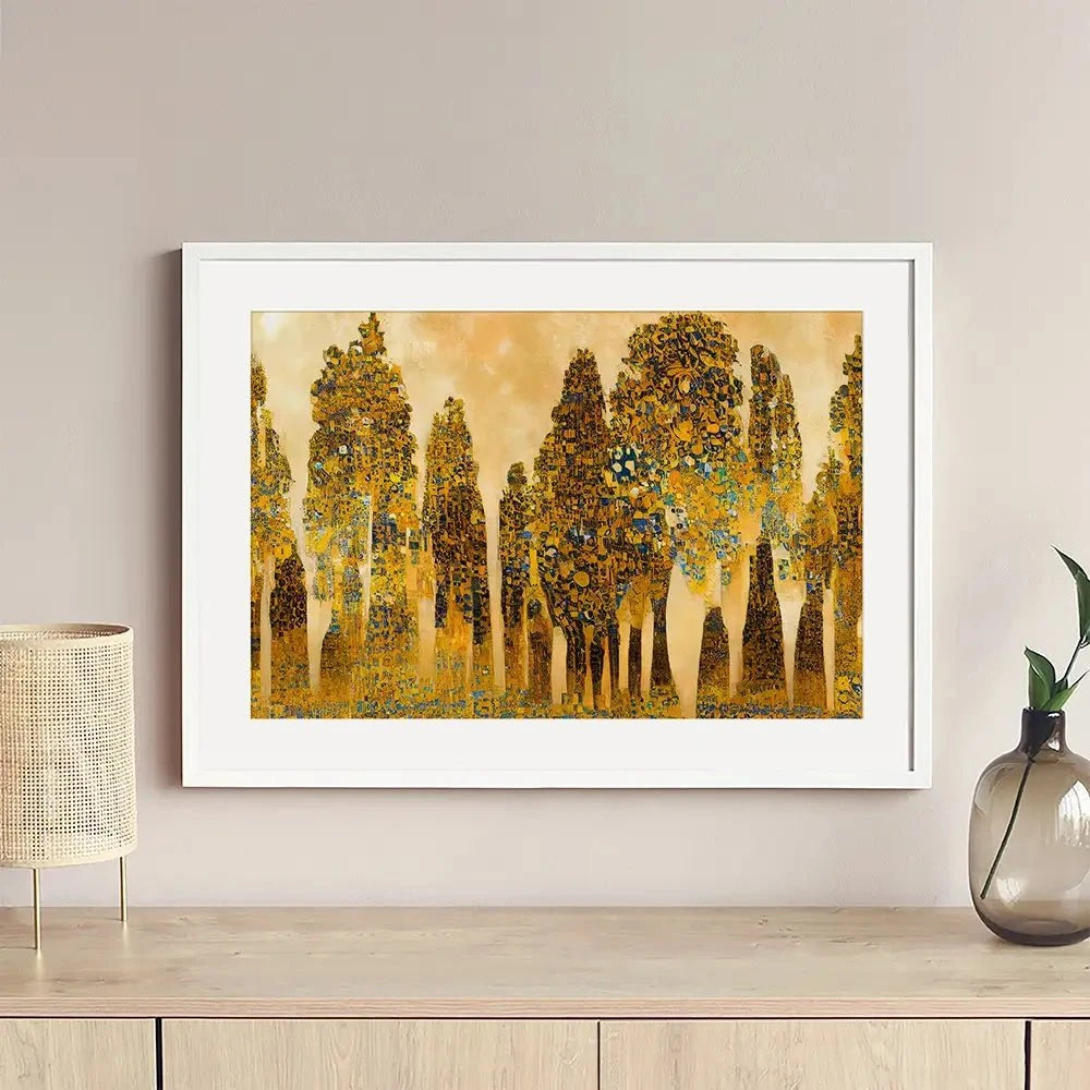 Klimt Style Trees Framed Art Print Klimt Style Trees Framed Art Print wall art product J. Waleson Photo / Shutterstock