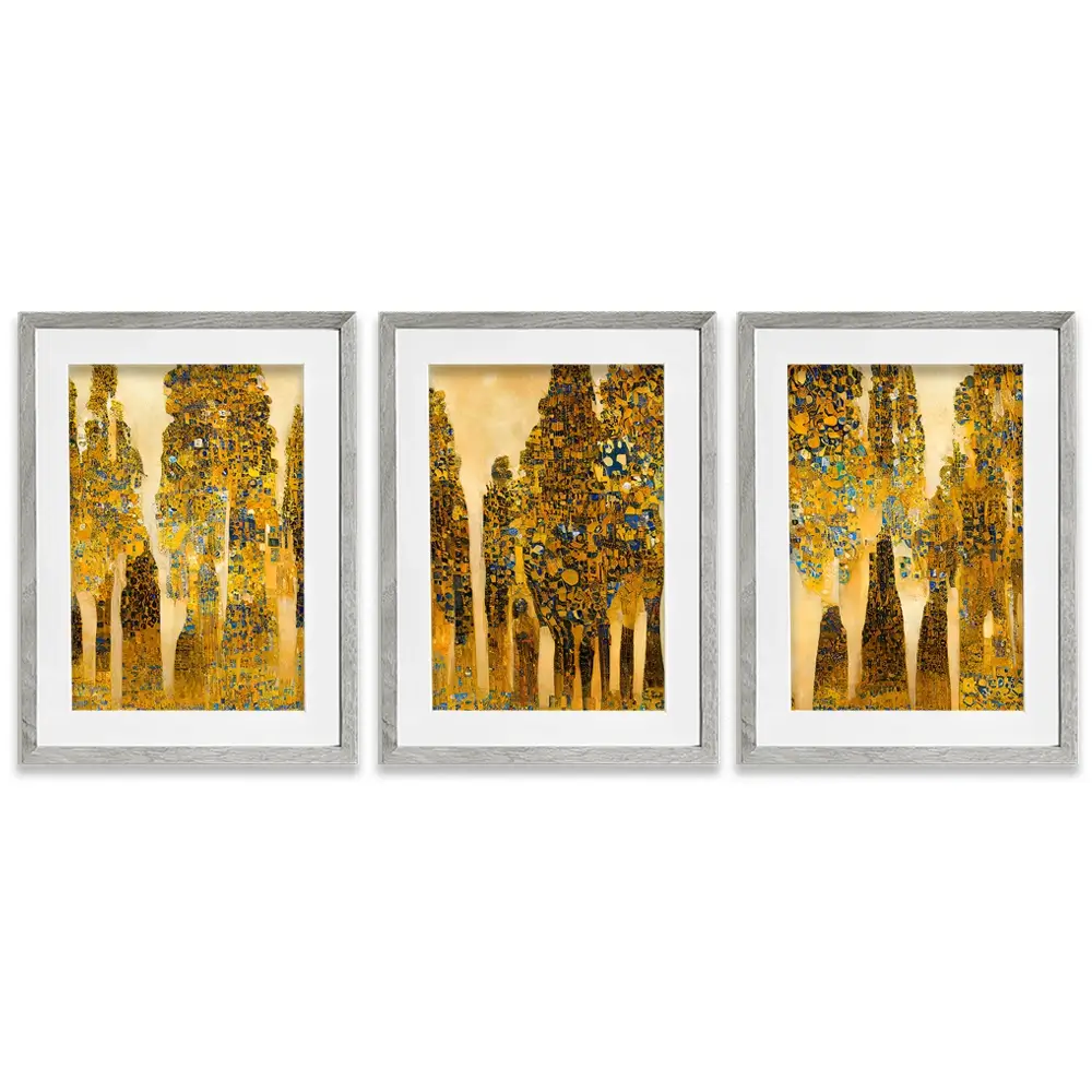 Klimt Style Trees Framed Art Print Trio Klimt Style Trees Framed Art Print Trio wall art product J. Waleson Photo / Shutterstock