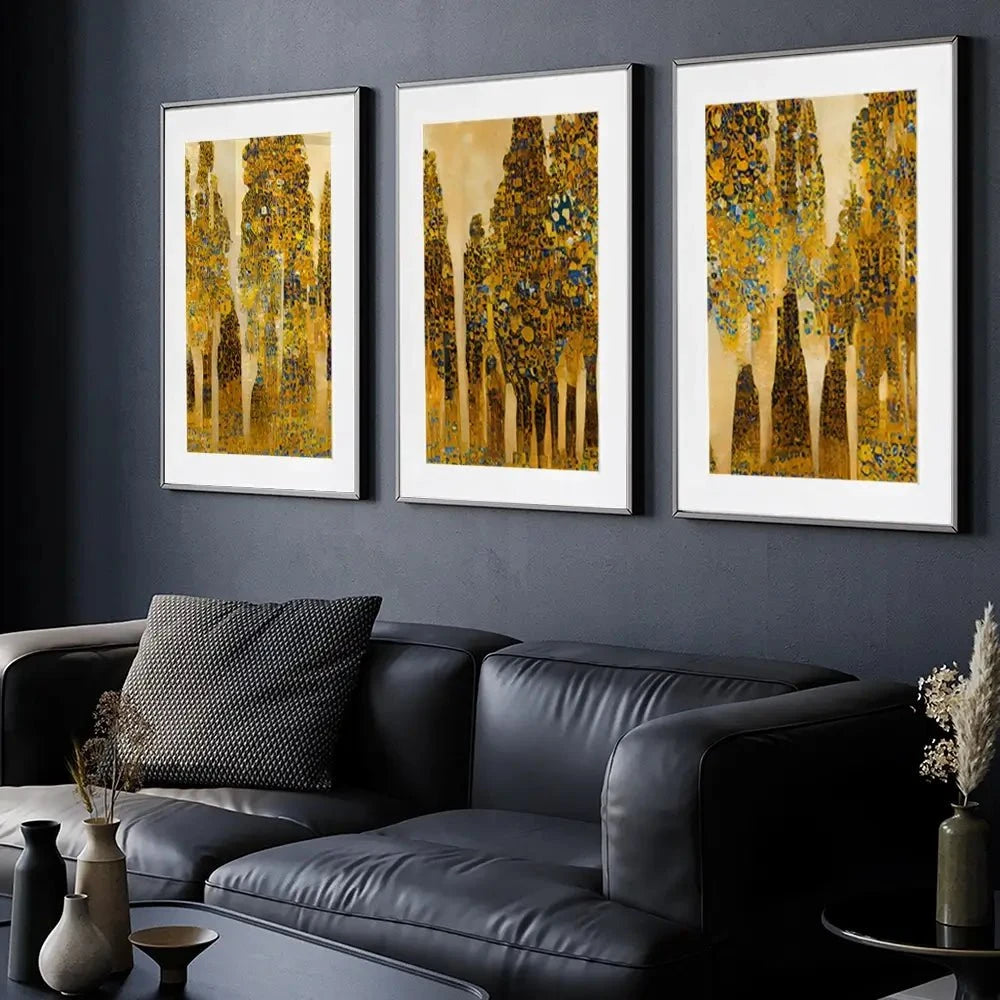 Klimt Style Trees Framed Art Print Trio Klimt Style Trees Framed Art Print Trio wall art product J. Waleson Photo / Shutterstock
