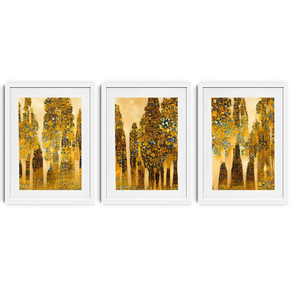 Klimt Style Trees Framed Art Print Trio Klimt Style Trees Framed Art Print Trio wall art product J. Waleson Photo / Shutterstock