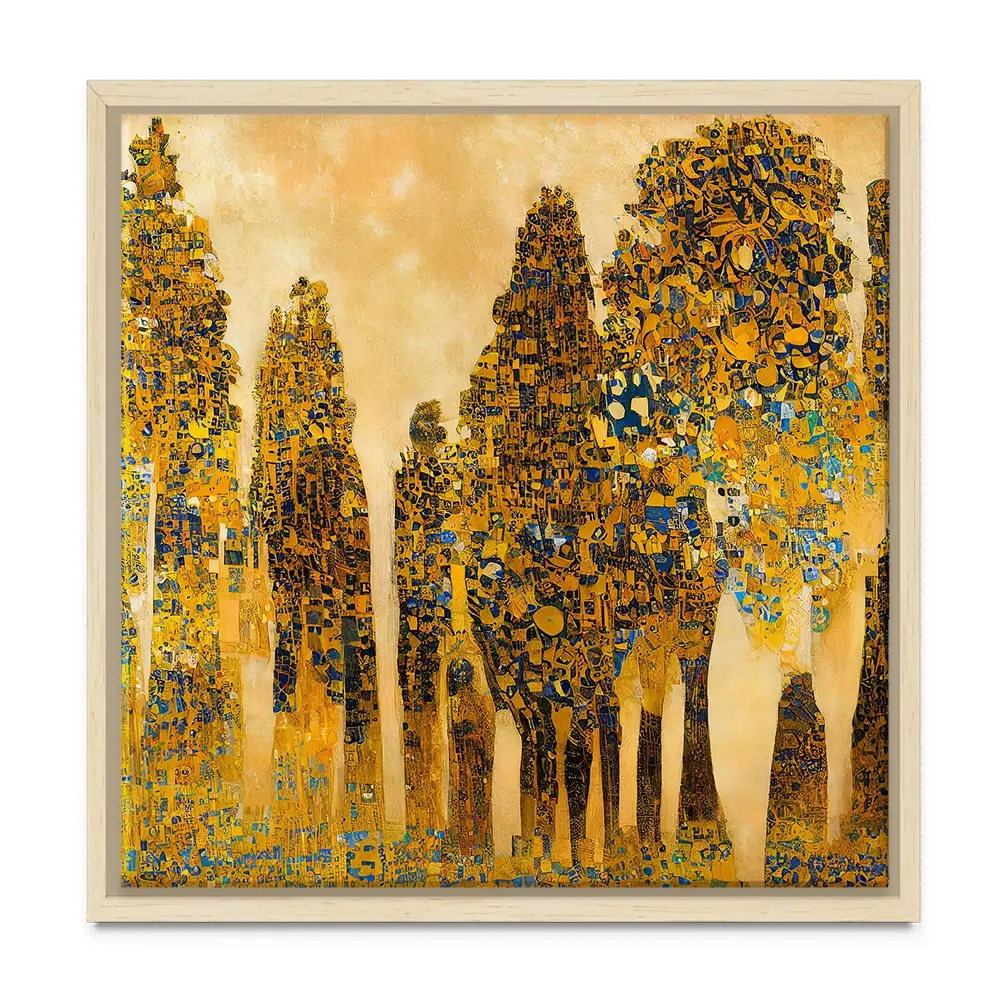 Klimt Style Trees Square Canvas Print Klimt Style Trees Square Canvas Print wall art product J. Waleson Photo / Shutterstock