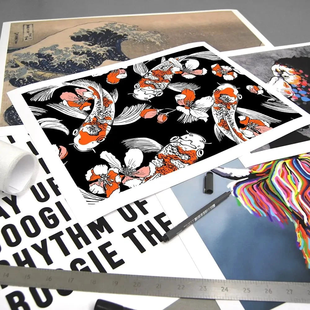 Koi Portrait Art Print Koi Portrait Art Print wall art product Afishka / Shutterstock