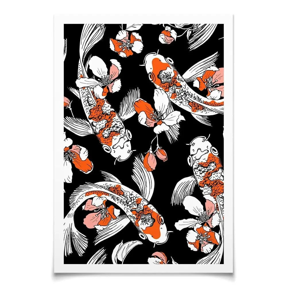 Koi Portrait Art Print Koi Portrait Art Print wall art product Afishka / Shutterstock