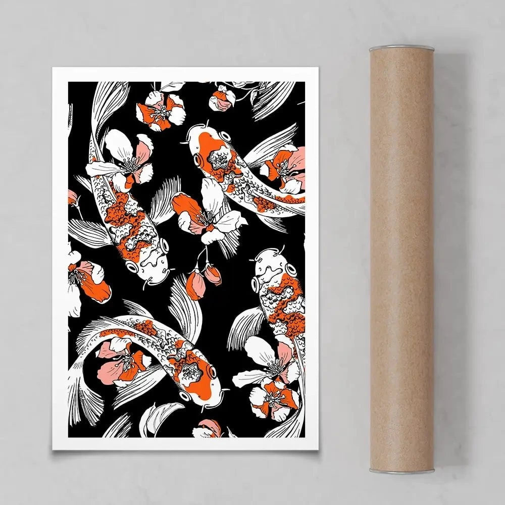 Koi Portrait Art Print Koi Portrait Art Print wall art product Afishka / Shutterstock