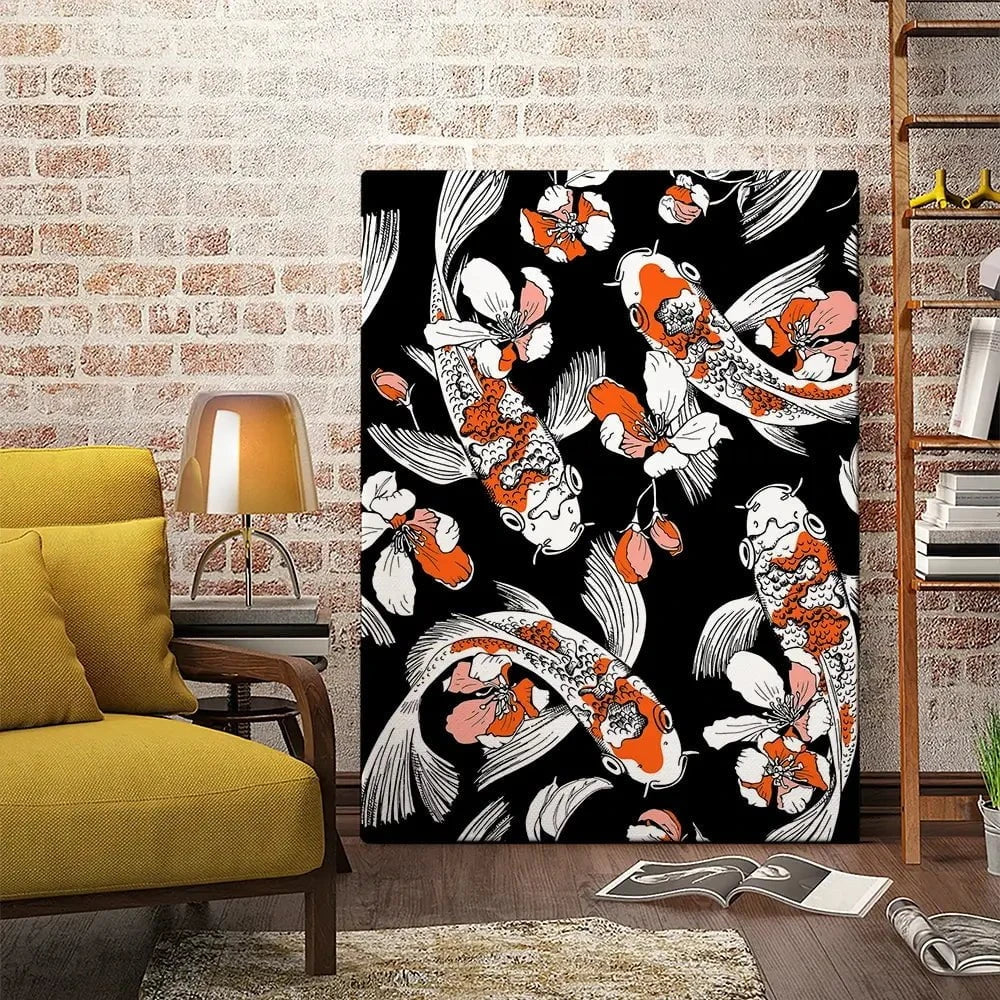 Koi Portrait Canvas Print Koi Portrait Canvas Print wall art product Afishka / Shutterstock