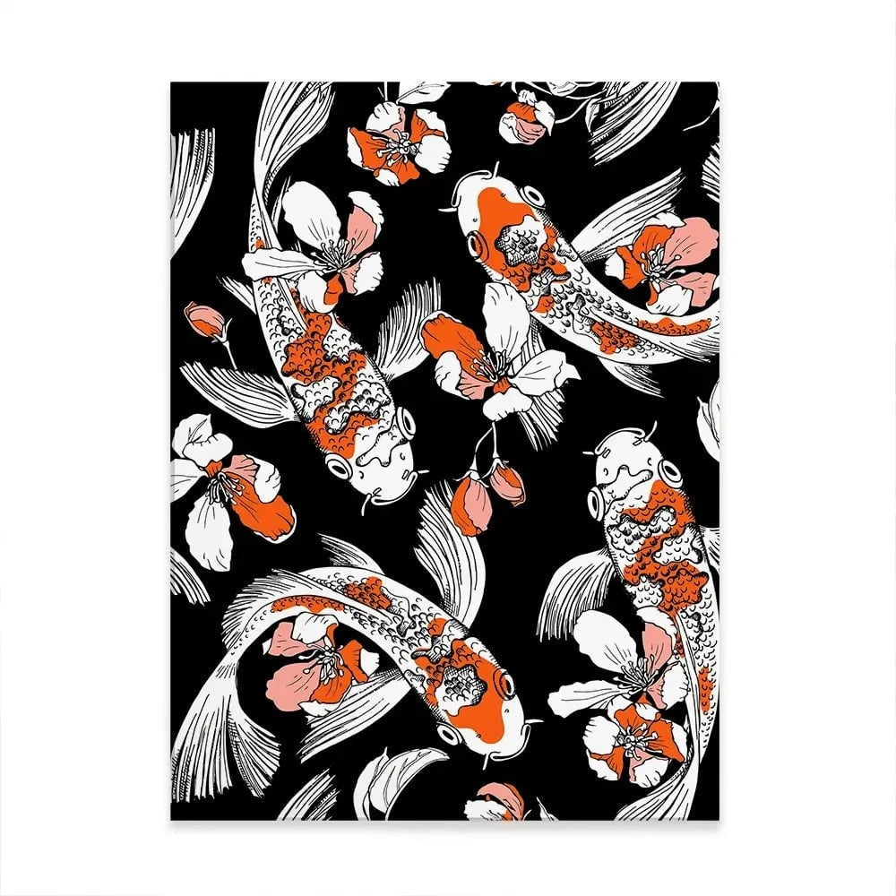 Koi Portrait Canvas Print Koi Portrait Canvas Print wall art product Afishka / Shutterstock
