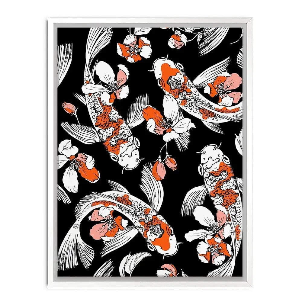 Koi Portrait Canvas Print Koi Portrait Canvas Print wall art product Afishka / Shutterstock