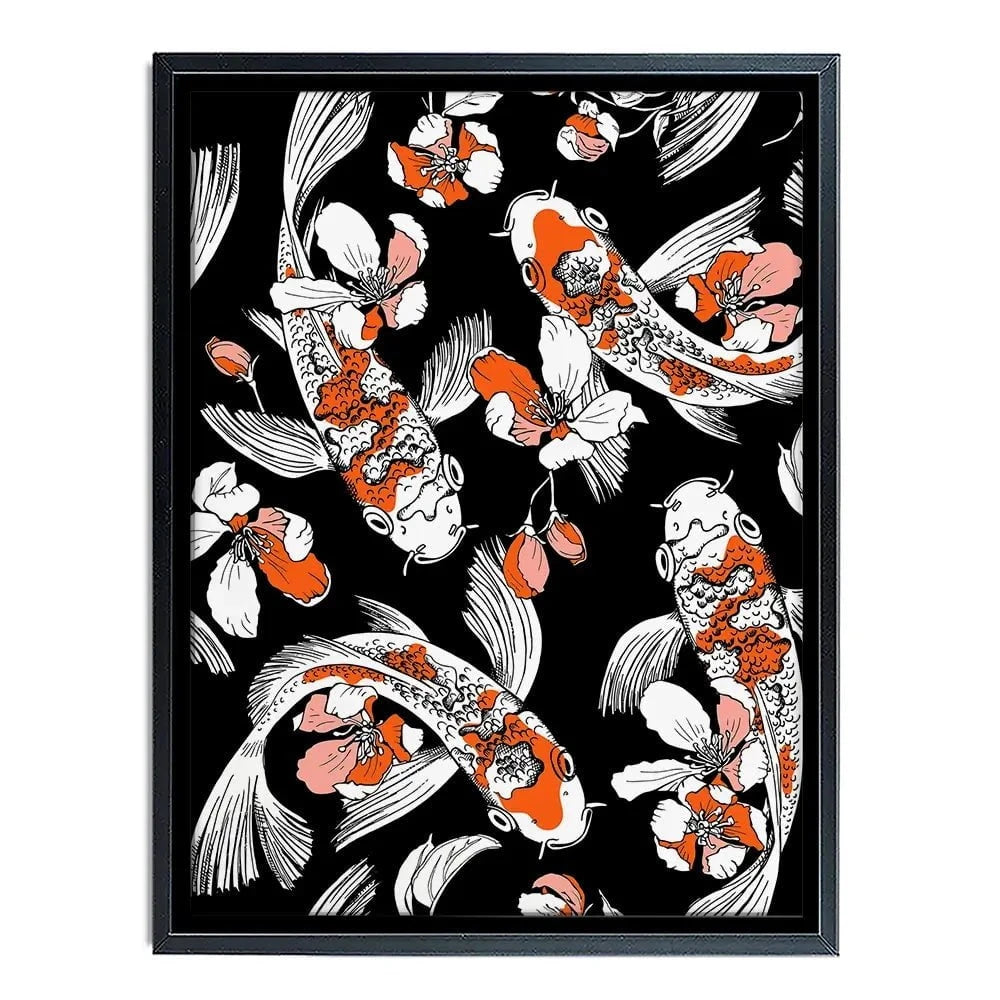 Koi Portrait Canvas Print Koi Portrait Canvas Print wall art product Afishka / Shutterstock