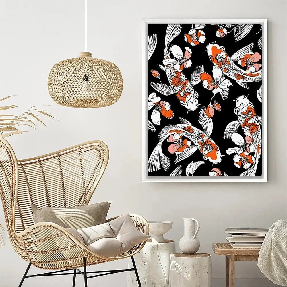 Koi Portrait Canvas Print Koi Portrait Canvas Print wall art product Afishka / Shutterstock