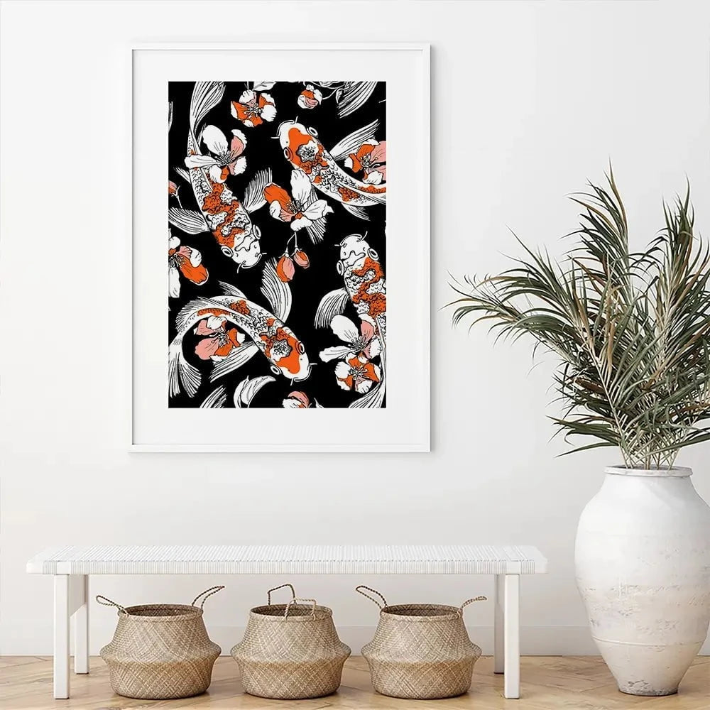 Koi Portrait Framed Art Print Koi Portrait Framed Art Print wall art product Afishka / Shutterstock