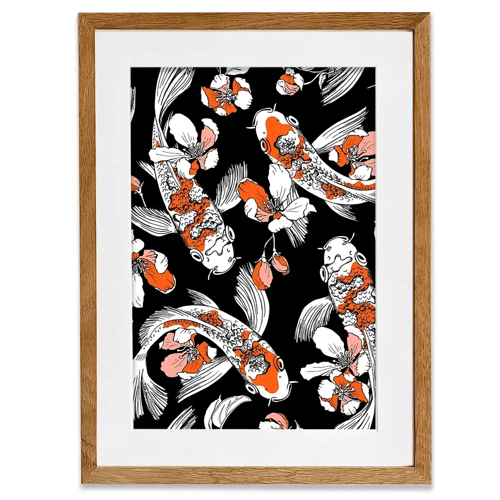 Koi Portrait Framed Art Print Koi Portrait Framed Art Print wall art product Afishka / Shutterstock