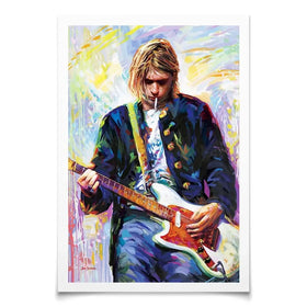 Kurt Cobain Art Print Kurt Cobain Art Print wall art product Leon Devenice