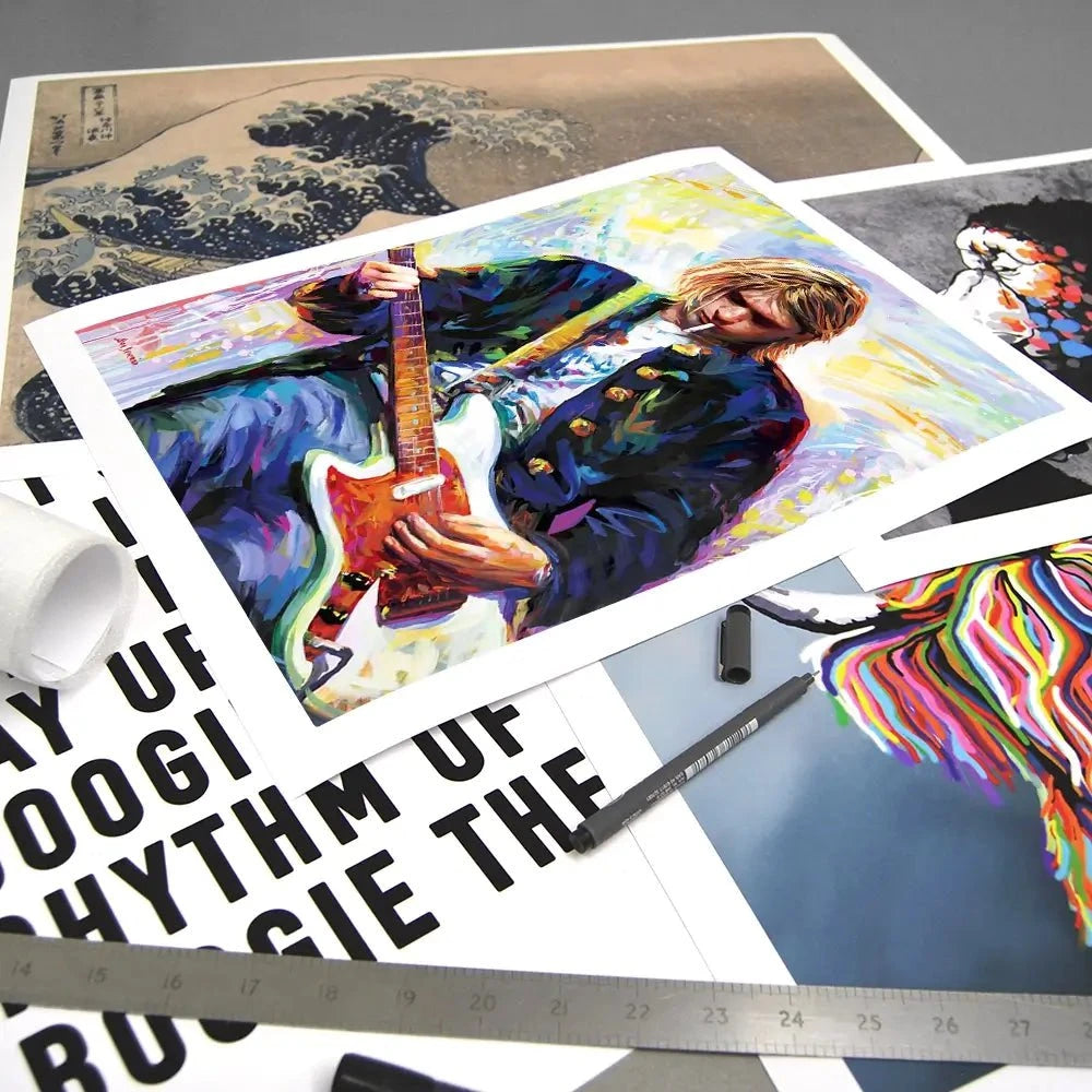 Kurt Cobain Art Print Kurt Cobain Art Print wall art product Leon Devenice