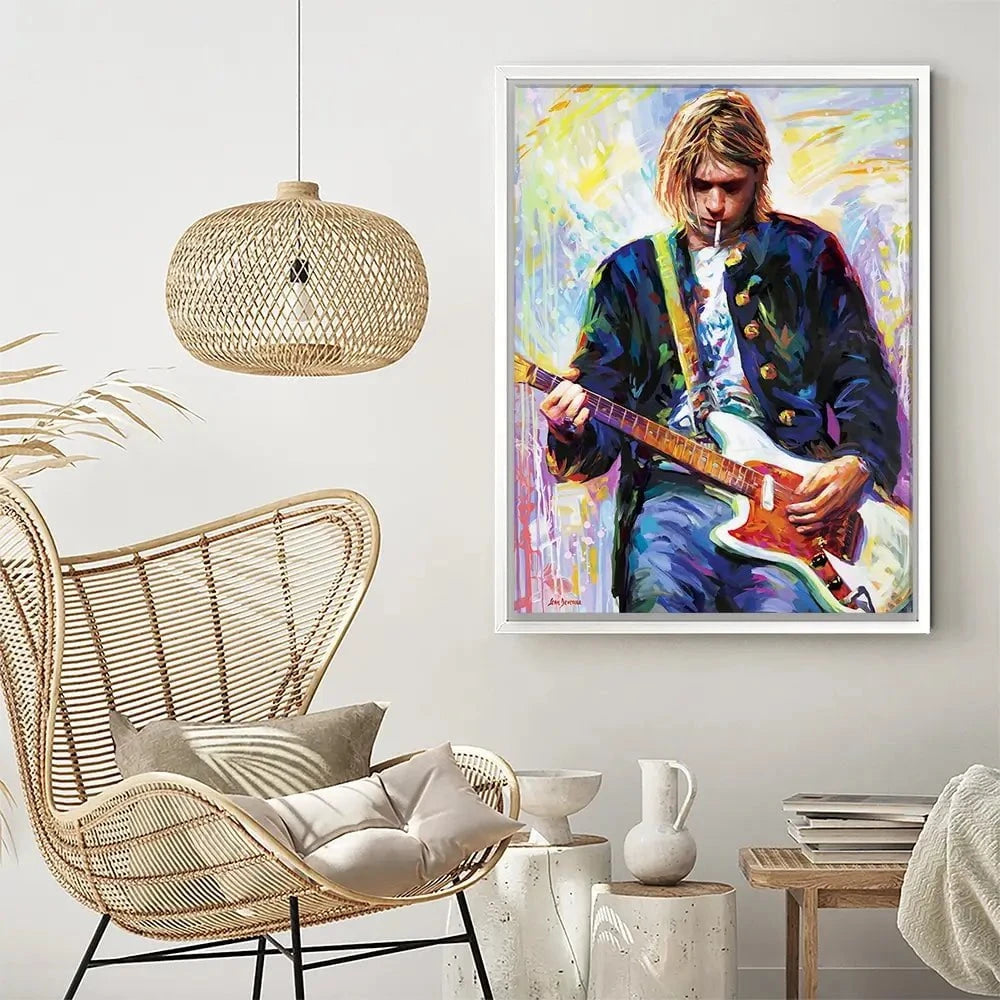 Kurt Cobain Canvas Print Kurt Cobain Canvas Print wall art product Leon Devenice