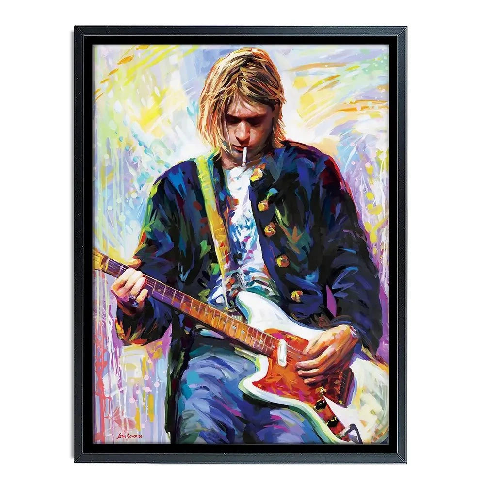 Kurt Cobain Canvas Print Kurt Cobain Canvas Print wall art product Leon Devenice