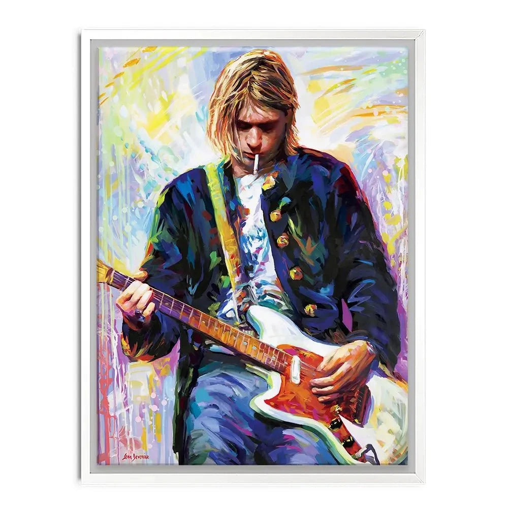 Kurt Cobain Canvas Print Kurt Cobain Canvas Print wall art product Leon Devenice