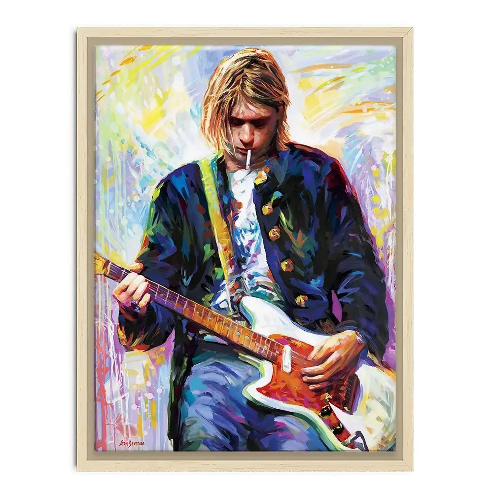 Kurt Cobain Canvas Print Kurt Cobain Canvas Print wall art product Leon Devenice
