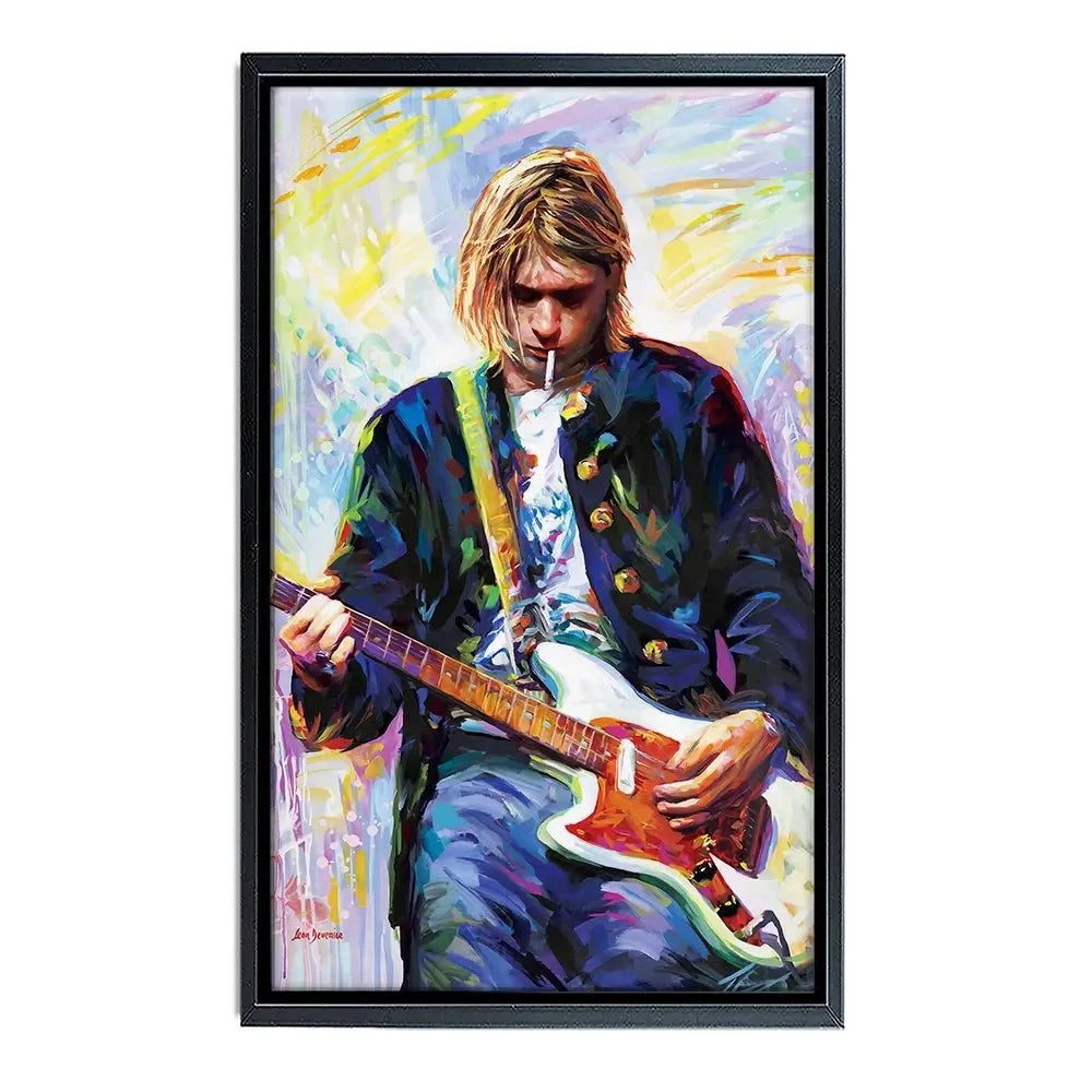 Kurt Cobain Canvas Print Kurt Cobain Canvas Print wall art product Leon Devenice