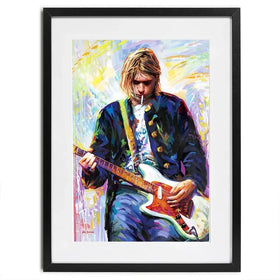 Kurt Cobain Framed Art Print Kurt Cobain Framed Art Print wall art product Leon Devenice
