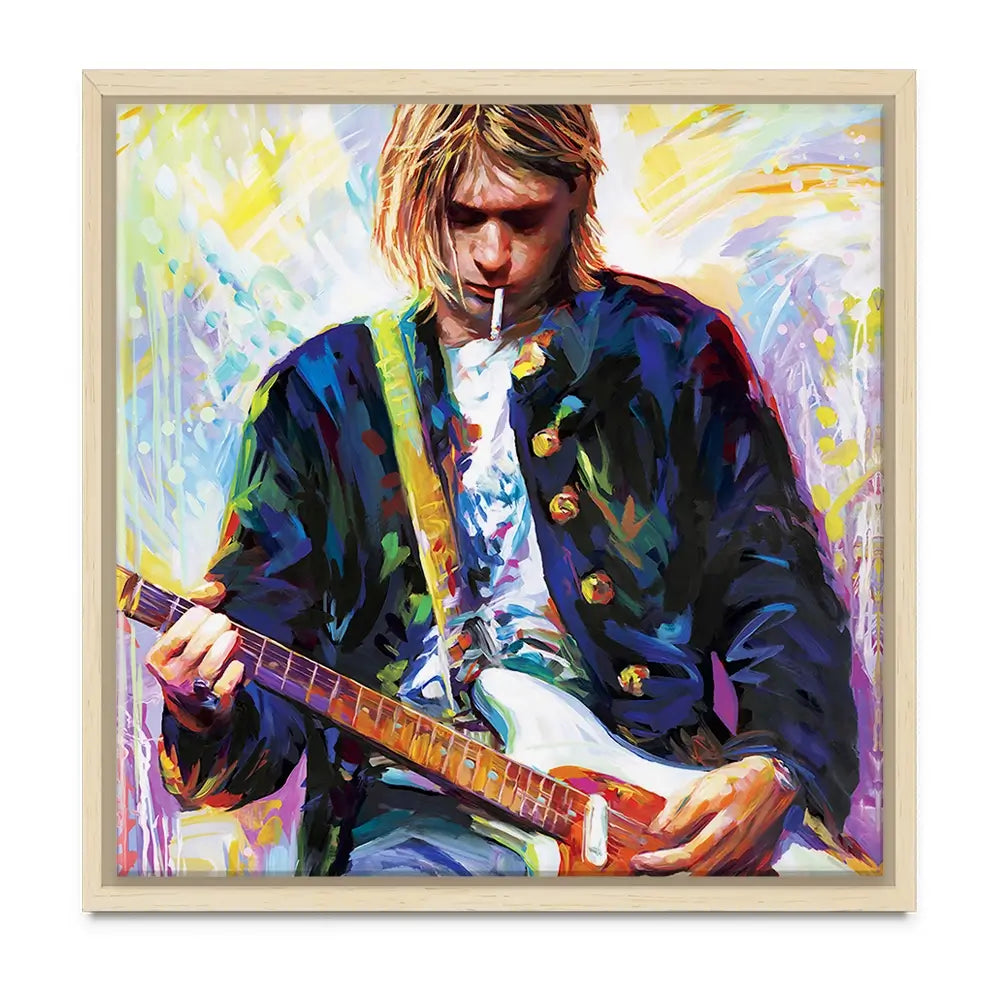 Kurt Cobain Oversized Canvas Print Kurt Cobain Oversized Canvas Print wall art product Art Print Shop