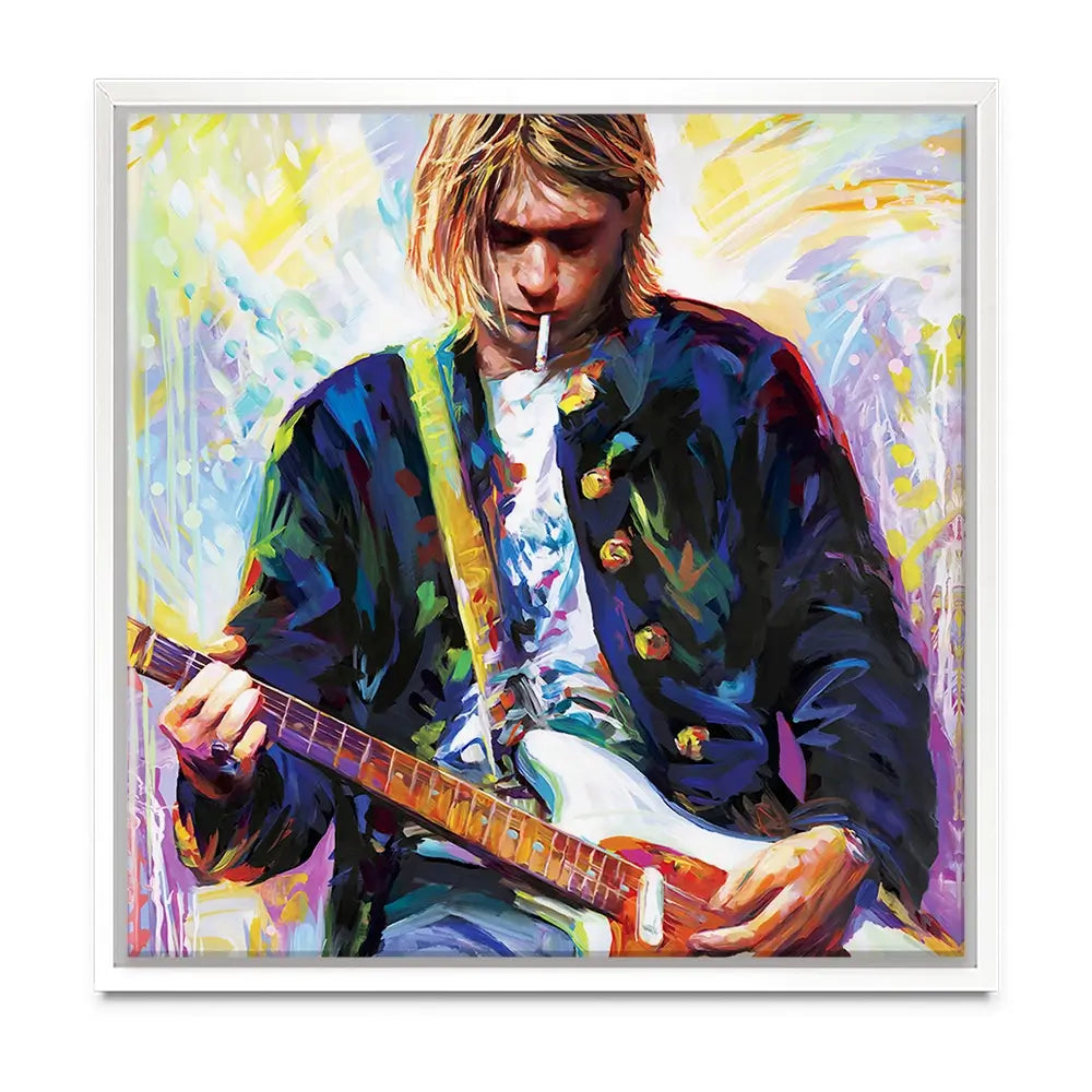 Kurt Cobain Oversized Canvas Print Kurt Cobain Oversized Canvas Print wall art product Art Print Shop