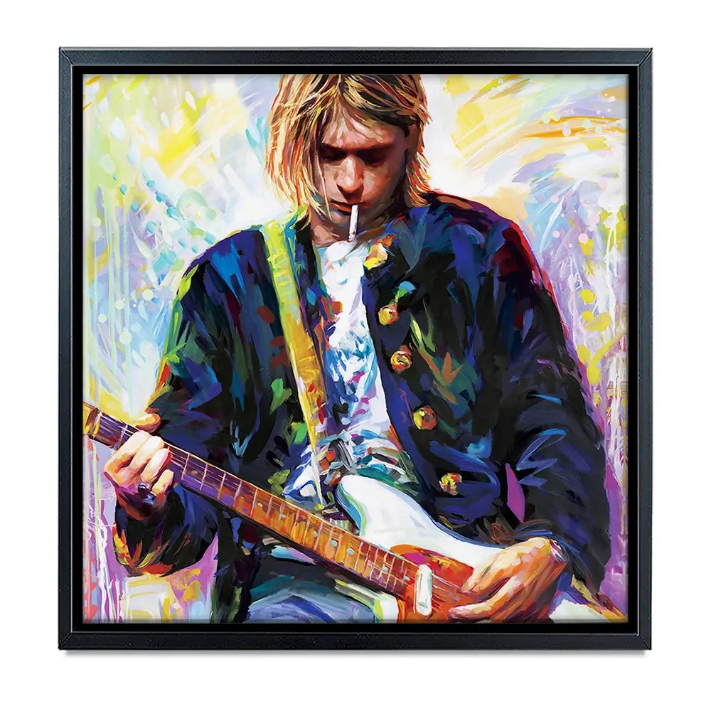 Kurt Cobain Oversized Canvas Print Kurt Cobain Oversized Canvas Print wall art product Art Print Shop