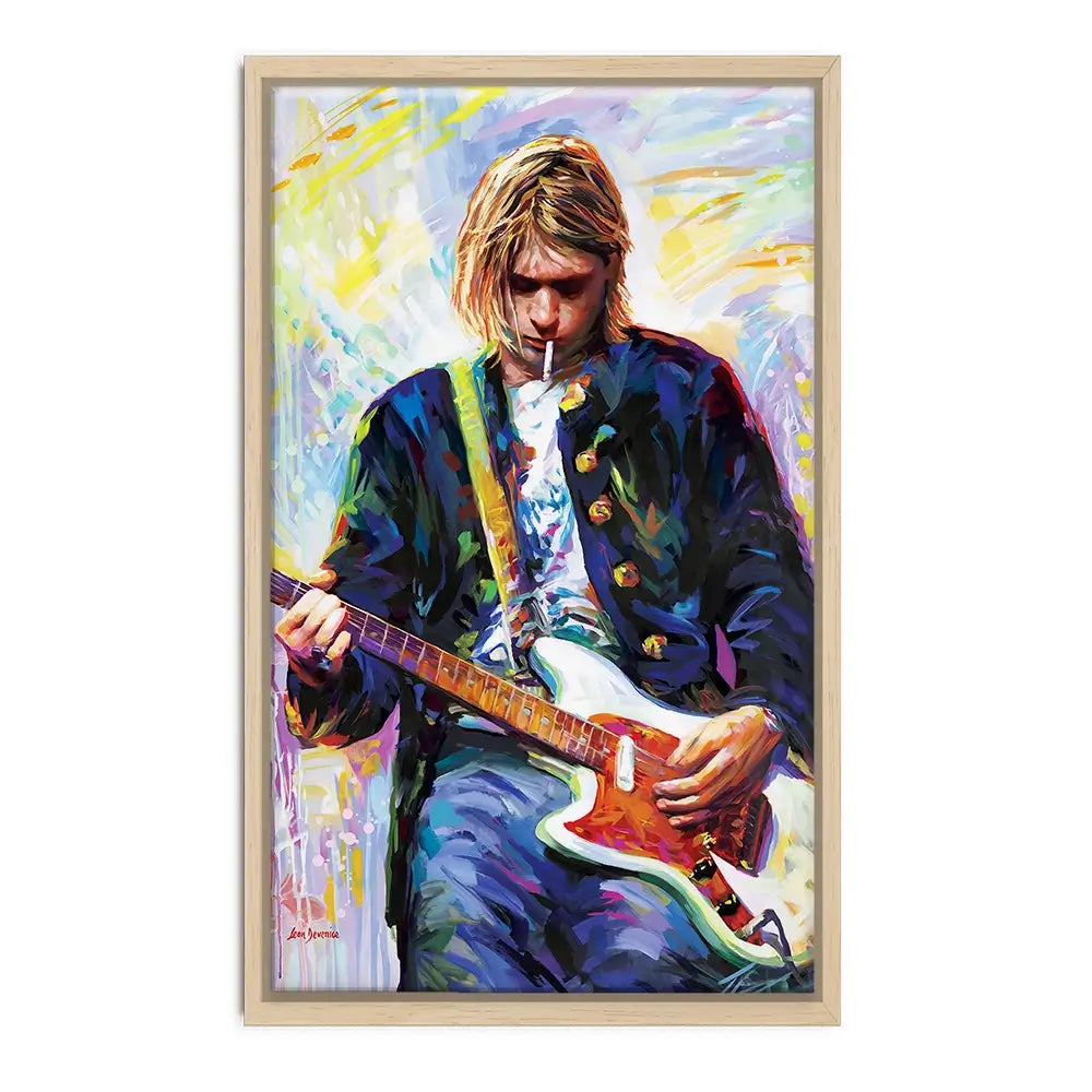 Kurt Cobain Oversized Canvas Print Kurt Cobain Oversized Canvas Print wall art product Art Print Shop