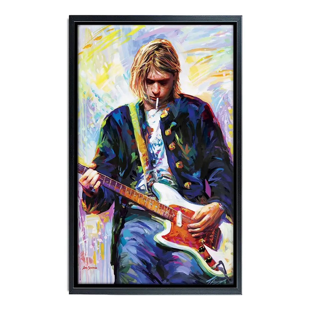 Kurt Cobain Oversized Canvas Print Kurt Cobain Oversized Canvas Print wall art product Art Print Shop