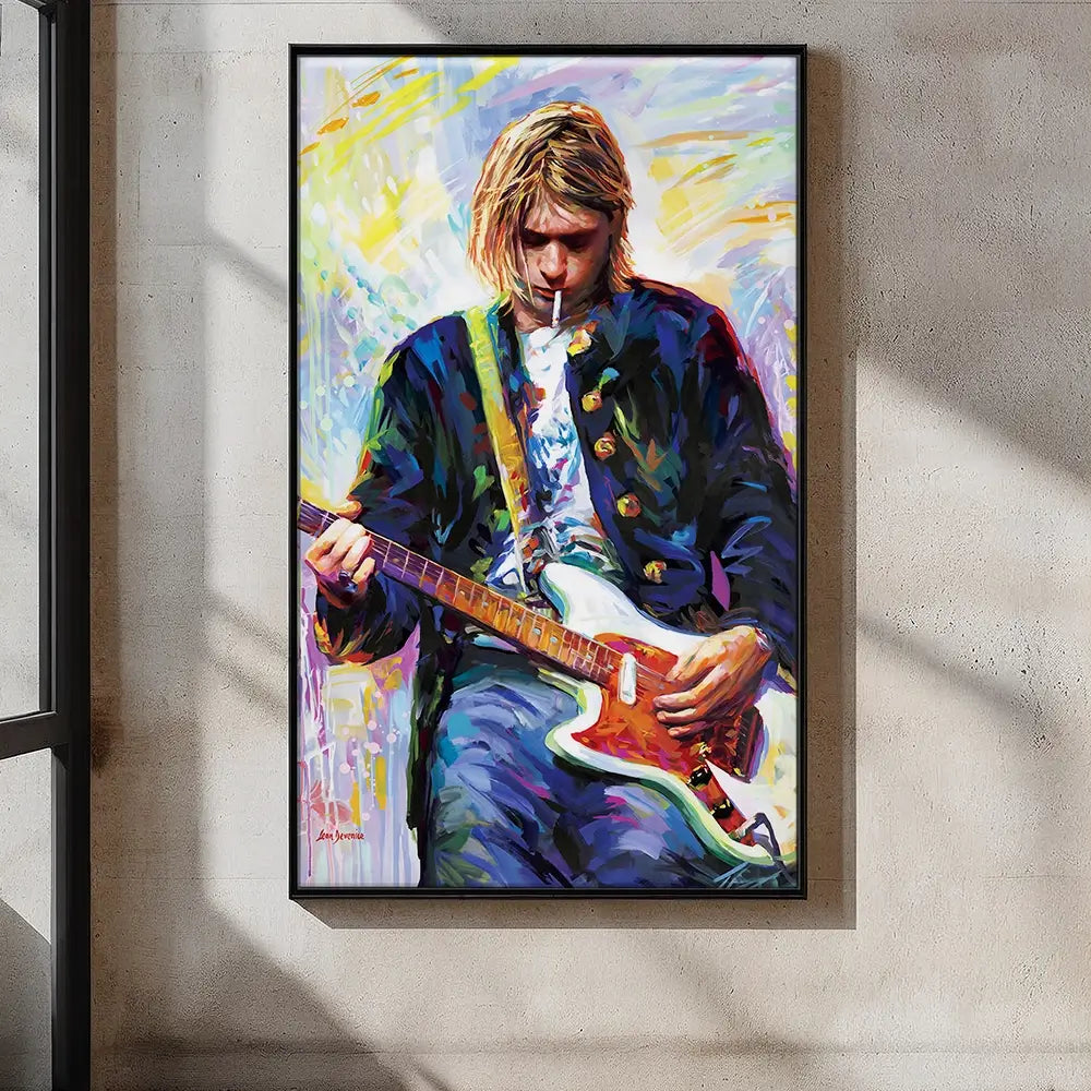 Kurt Cobain Oversized Canvas Print Kurt Cobain Oversized Canvas Print wall art product Art Print Shop