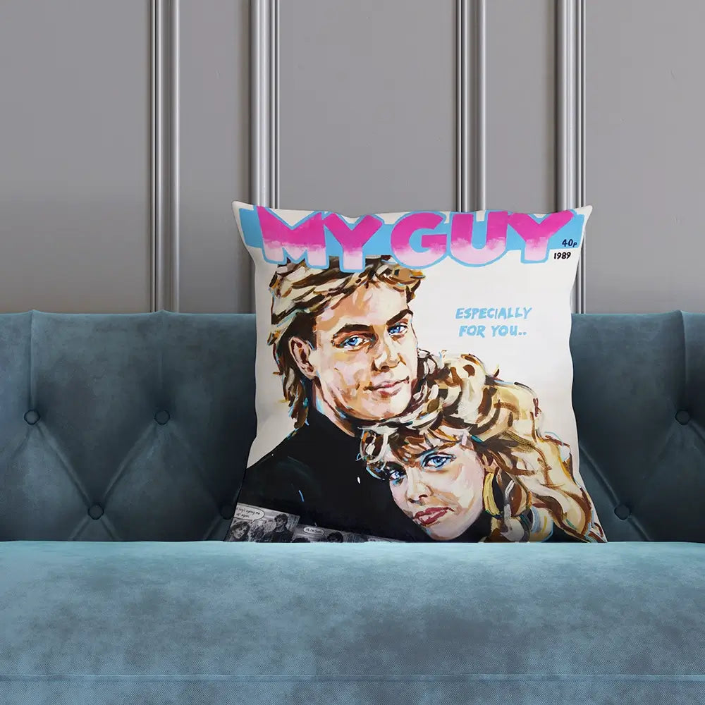 Kylie And Jason My Guy Cushion Kylie And Jason My Guy Cushion wall art product Juliet Stockton