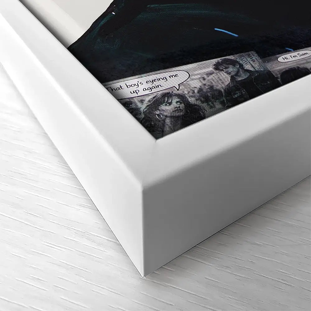 Kylie And Jason My Guy Square Canvas Print Kylie And Jason My Guy Square Canvas Print wall art product Juliet Stockton