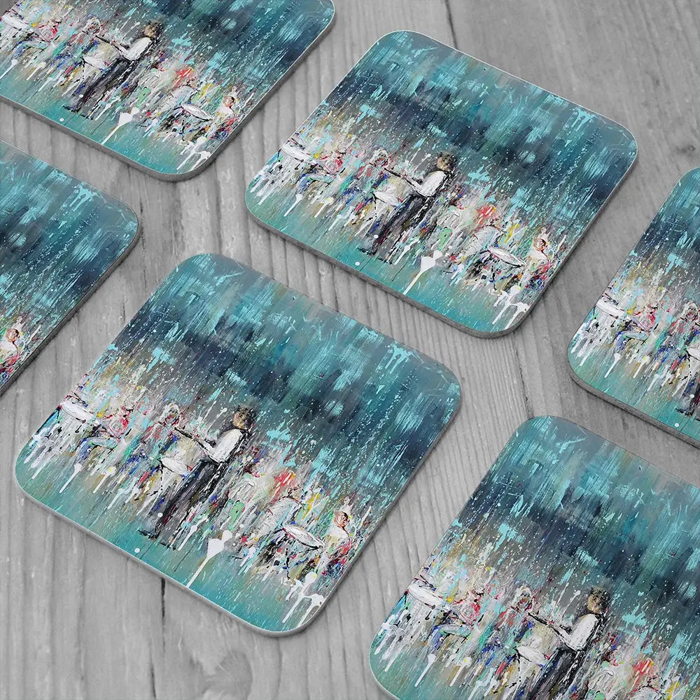 La Jolie Terrasse Coaster Set La Jolie Terrasse Coaster Set wall art product Art Print Shop